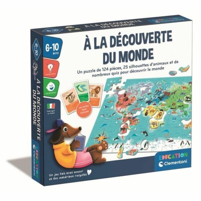 Clementoni CLE8005125528004 - Puzzle para descubrir el mundo con actividades, desafíos y juego de investigación - Edad: +6 años Clementoni CLE8005125528004 - Puzzle para descubrir el mundo con actividades, desafíos y juego de investigación - Edad: +6 años