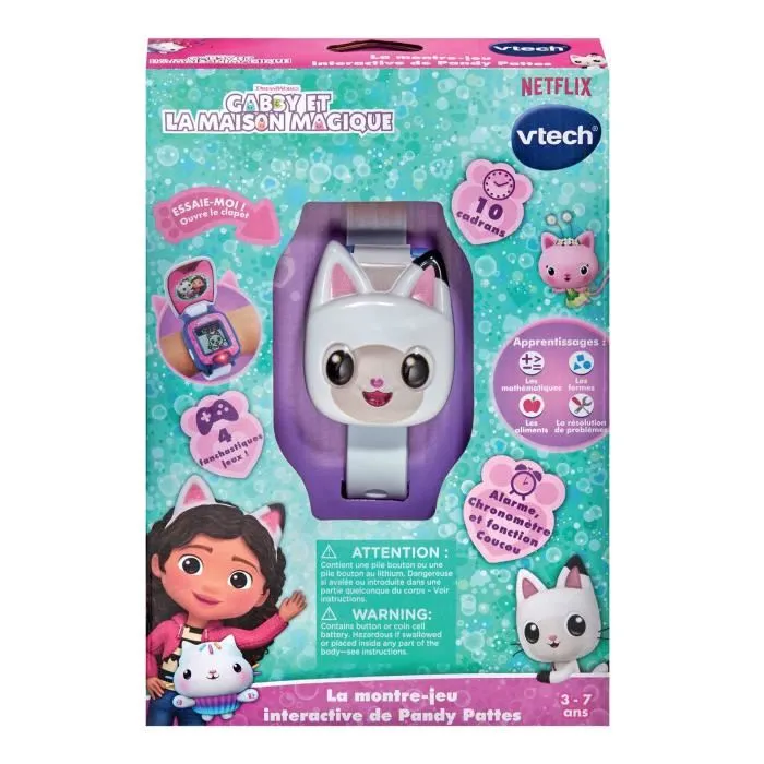 Vtech VT80561805 Gabby y La Casa Mágica - Reloj Del Juego Interactivo Pandy Paws - Idioma francés 1 Vtech VT80561805 Gabby y La Casa Mágica - Reloj Del Juego Interactivo Pandy Paws - Idioma francés 1