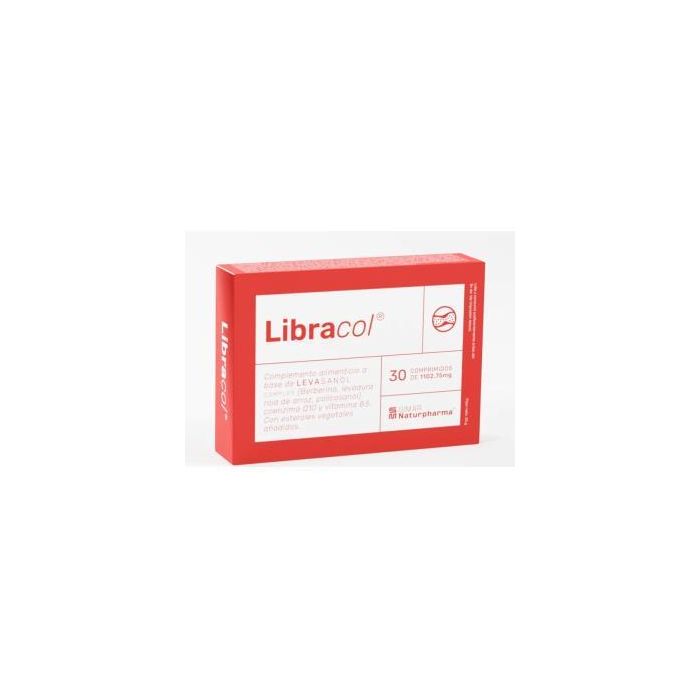 Libracol: Complemento alimenticio con Monacolina K y Coenzima Q10 para colesterol, 30 comprimidos