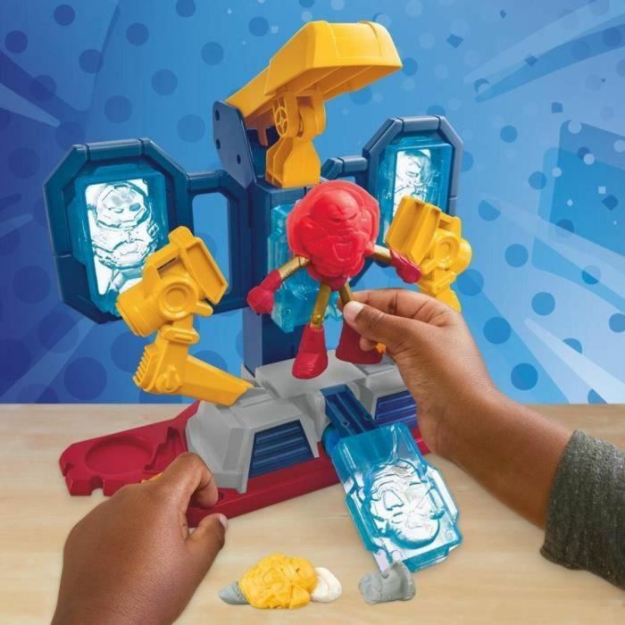 HASBRO Laboratorio de armaduras Iron Man Marvel Play-Doh para moldear plastilina, figura de acción con luces y sonidos, 227g 1