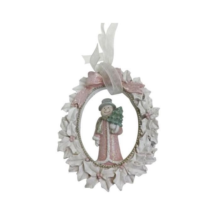 DKD Home Decor Figura Decoración Navidad Fantasía de Resina para Colgar, 9x7x1 cm - Set 6 Unidades Surtidas 2