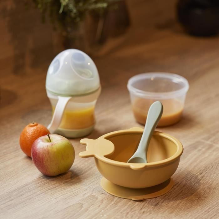 Ventosa - THERMOBABY - Silicona - Amarillo Miel, antideslizante e irrompible 1 Ventosa - THERMOBABY - Silicona - Amarillo Miel, antideslizante e irrompible 1