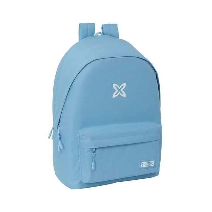 Safta Mochila Doble para Portátil 15,6" + USB Munich Básicos Azul 31x44x18 cm 5