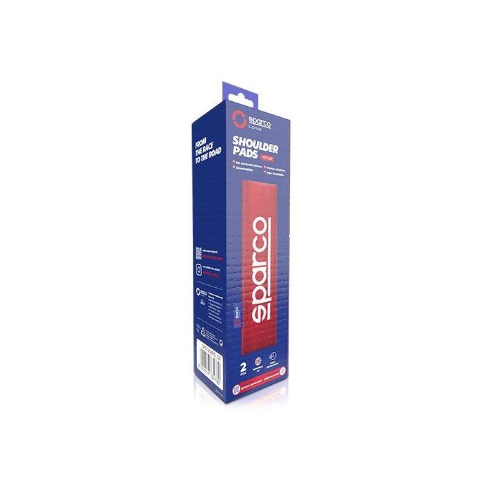 Sparco SPC1209RD Almohadillas de cinturón de seguridad, juego de 2, rojas, universales, poliéster y Oxford para confort 2 Sparco SPC1209RD Almohadillas de cinturón de seguridad, juego de 2, rojas, universales, poliéster y Oxford para confort 2