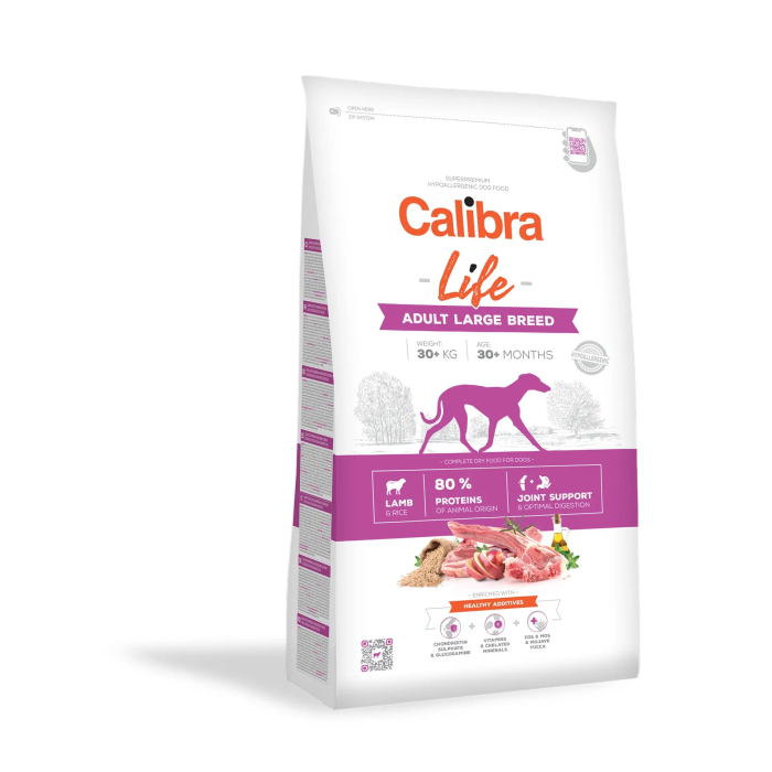 Calibra Dog Life Adult Large Breed Borrego 12 kg