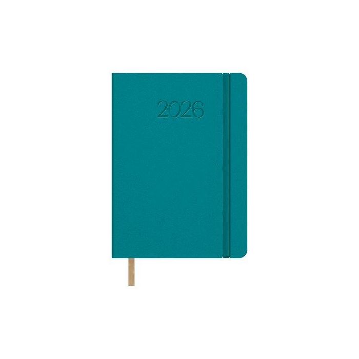 Agenda Anual (2026) Dohe Manhattan Cosida Tapa Extra Polipiel Con Goma 140X200 D/P Verde