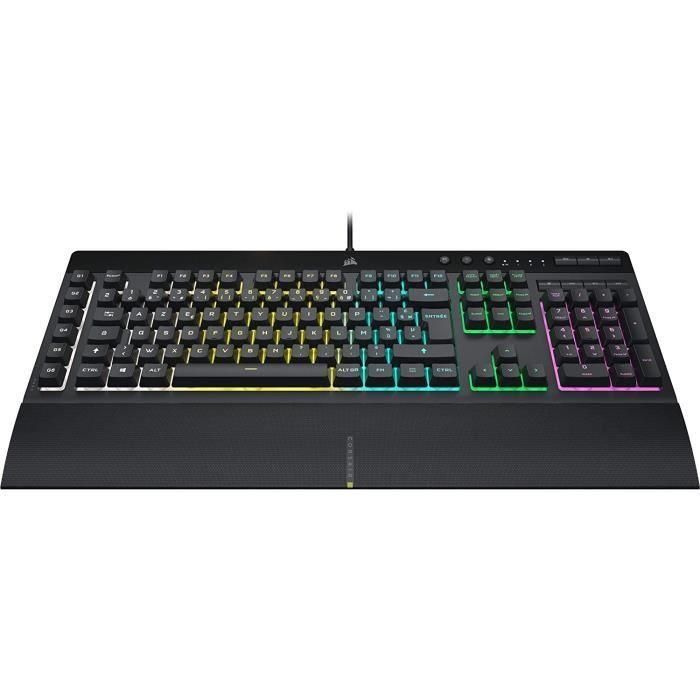 Corsair CH-9226765-FR Teclado Gaming K55 RGB PRO con iluminación RGB de 5 zonas y switches de domo de goma 2