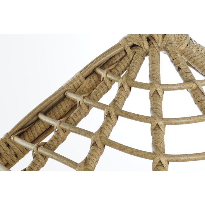 DKD Home Decor Sillón Colgante Terraza y Jardín, Ratán Sintético, Marrón Beige, con Cojines, Colección Breeze, 75x120x105 cm, Capacidad 120kg 6 DKD Home Decor Sillón Colgante Terraza y Jardín, Ratán Sintético, Marrón Beige, con Cojines, Colección Breeze, 75x120x105 cm, Capacidad 120kg 6