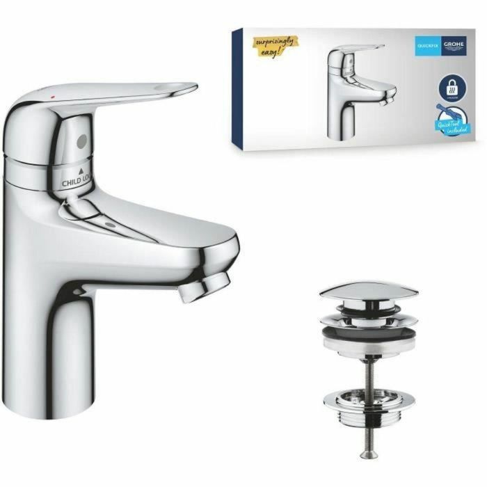 Grohe 24319001 Mezclador Monomando para Lavabo Swift con Seguridad para Niños Talla S 0 Grohe 24319001 Mezclador Monomando para Lavabo Swift con Seguridad para Niños Talla S 0