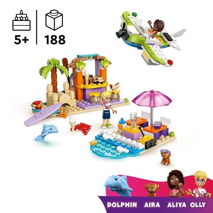 Juego de construccion playa creativa y maleta de viaje lego friends 1
