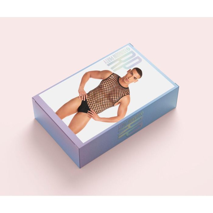 Conjunto de Lencería Rainbow Party Negro S/M 1 Conjunto de Lencería Rainbow Party Negro S/M 1