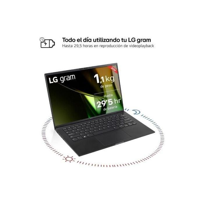 LG Gram 14ZD90S-G.AX75B ordenador portatil Intel Core Ultra 7 155H Portátil 35,6 cm (14") WUXGA 16 GB LPDDR5-SDRAM 512 GB SSD Wi-Fi 6 (802.11ax) FreeDOS Blanco 3 LG Gram 14ZD90S-G.AX75B ordenador portatil Intel Core Ultra 7 155H Portátil 35,6 cm (14") WUXGA 16 GB LPDDR5-SDRAM 512 GB SSD Wi-Fi 6 (802.11ax) FreeDOS Blanco 3