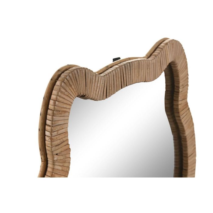 Espejo de pared Home ESPRIT Natural 40 x 3 x 42 cm 40 x 3 x 43 cm (2 Unidades) 2