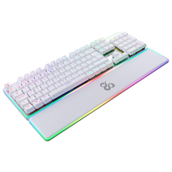 Teclado Newskill NS-KB-GUNGNYR-GAT-RE Blanco Qwerty Español QWERTY Teclado Newskill NS-KB-GUNGNYR-GAT-RE Blanco Qwerty Español QWERTY