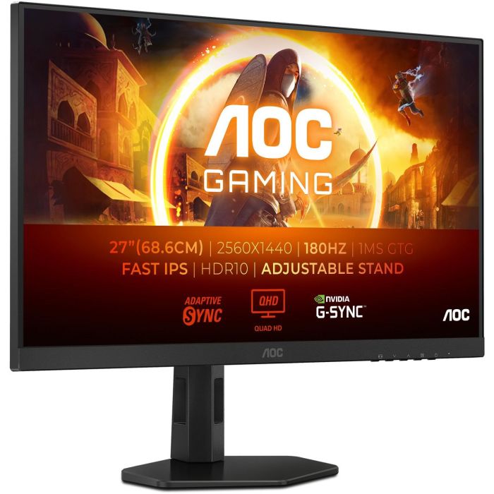AOC Q27G4XF Monitor Gaming 27" Quad HD Fast IPS 180Hz 1ms HDMI DisplayPort G-Sync Compatible 0 AOC Q27G4XF Monitor Gaming 27" Quad HD Fast IPS 180Hz 1ms HDMI DisplayPort G-Sync Compatible 0