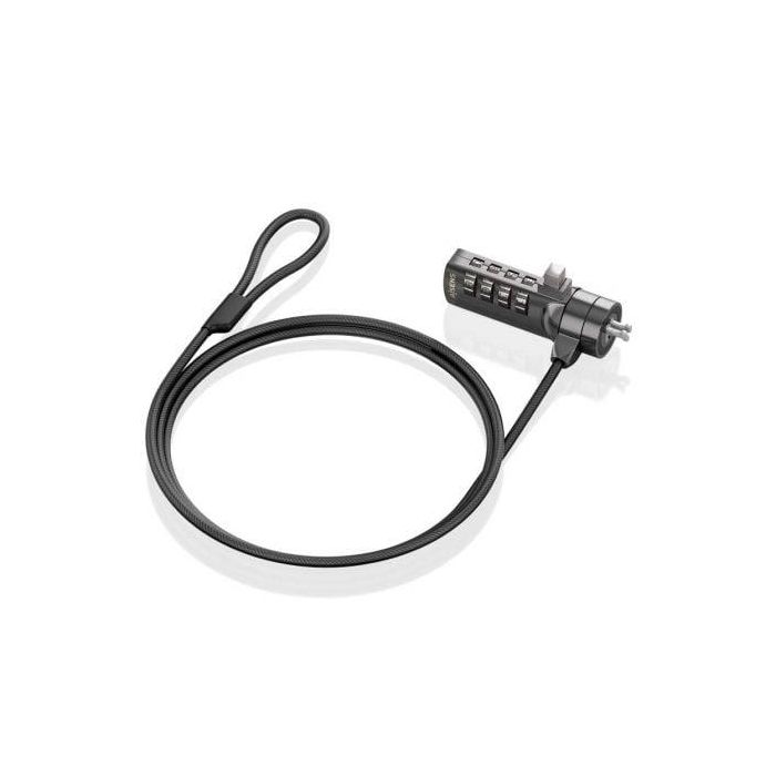 AISENS - CABLE DE SEGURIDAD CON CERRADURA DE COMBINACION PARA ORDENADOR, MONITOR, PORTATIL 1.5M 1 AISENS - CABLE DE SEGURIDAD CON CERRADURA DE COMBINACION PARA ORDENADOR, MONITOR, PORTATIL 1.5M 1