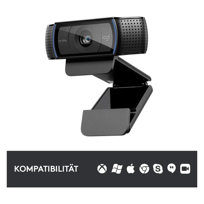 Logitech Webcam C920 Negra Full HD 1080p Video Grabacion 12