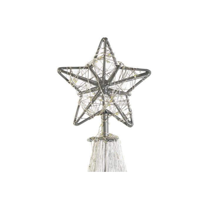 DKD Home Decor Decoración Luminosa Navidad Tradicional Plateado LED Metal 25 x 60 x 25 cm 2