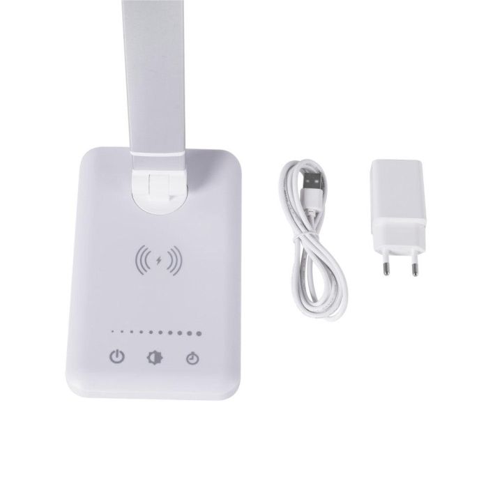 Lámpara de Mesa LED con Cargador Teléfono Inalámbrico 6W 420Lm CCT Regulable 8 Lámpara de Mesa LED con Cargador Teléfono Inalámbrico 6W 420Lm CCT Regulable 8