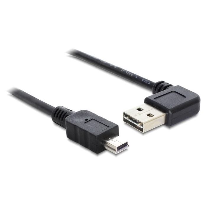 DeLOCK Cable Adaptador USB 2.0 A a Mini-B, Macho a Macho, 0.5m