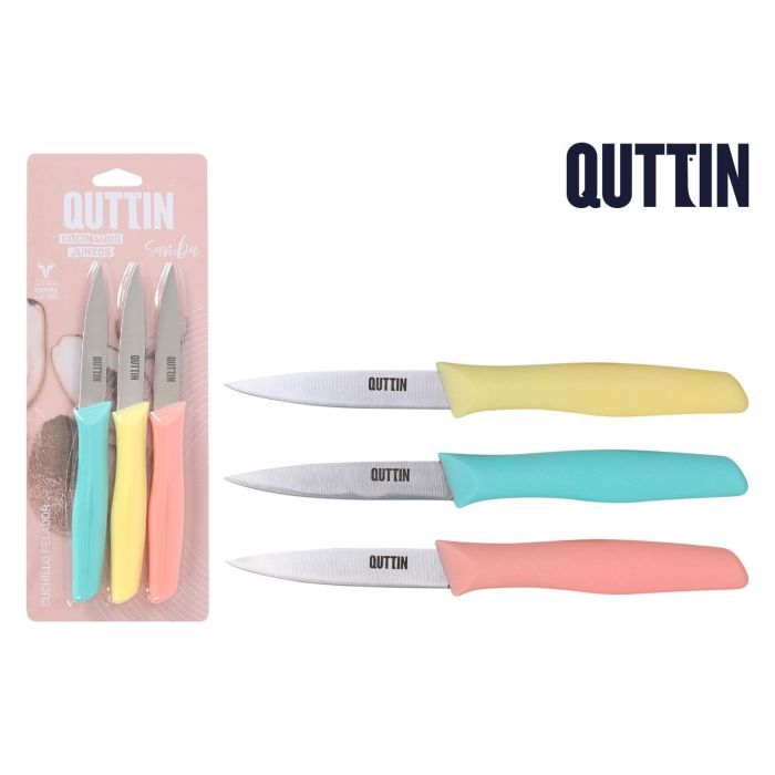 Set 3 piezas cuchillo pelador 20 cm Samba Quttin (12 Cajas) Set 3 piezas cuchillo pelador 20 cm Samba Quttin (12 Cajas)