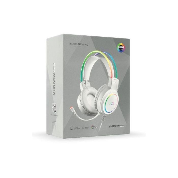 Auriculares Gaming con Micrófono Mars Gaming MHRGB/ Jack 3.5/ Blancos 3 Auriculares Gaming con Micrófono Mars Gaming MHRGB/ Jack 3.5/ Blancos 3