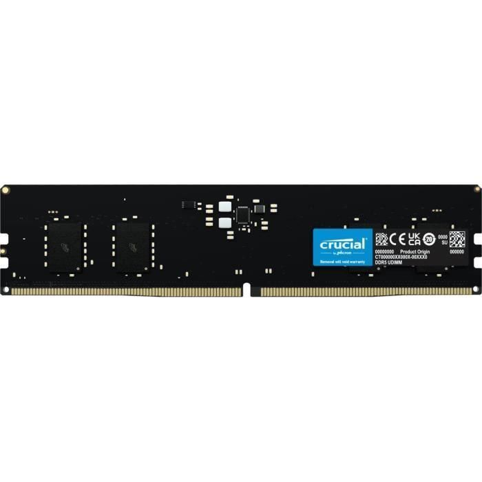 Memoria RAM - CRUCIAL - DDR5-4800 UDIMM - 8 GB (CT8G48C40U5) 1 Memoria RAM - CRUCIAL - DDR5-4800 UDIMM - 8 GB (CT8G48C40U5) 1