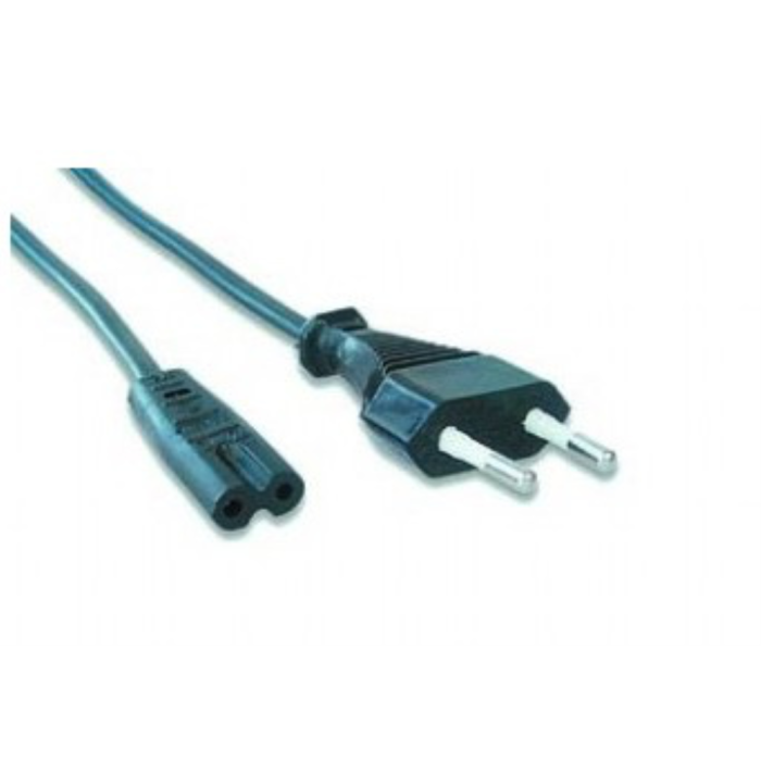Gembird PC-184-VDE Cable de Alimentación Negro, Conector Clavija 2 Pines a Tipo C7 de 2 Pines, Aprobado VDE Gembird PC-184-VDE Cable de Alimentación Negro, Conector Clavija 2 Pines a Tipo C7 de 2 Pines, Aprobado VDE