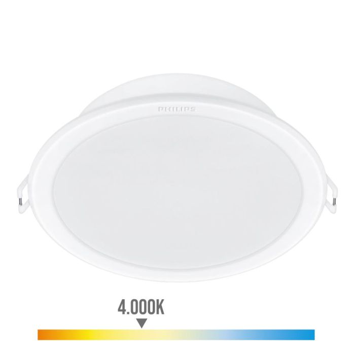 Pack 2 unidades meson downlight blanco, ø215mm, 23,5w 4000k 2550im. philips