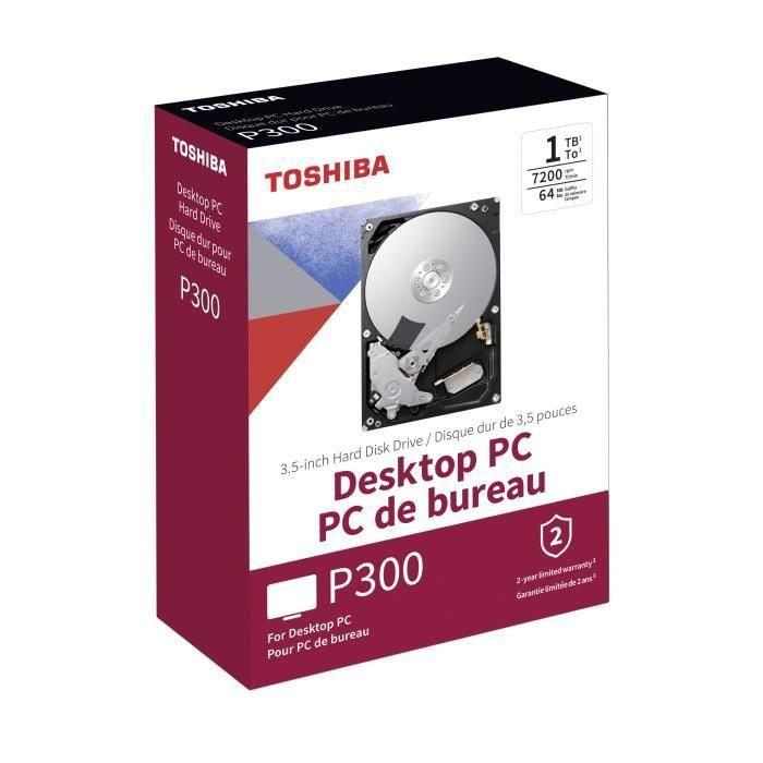 TOSHIBA - Unidad de disco duro interno - P300 - 1TB - 7,200 RPM - 3.5 (HDWD110EZSTA) 2