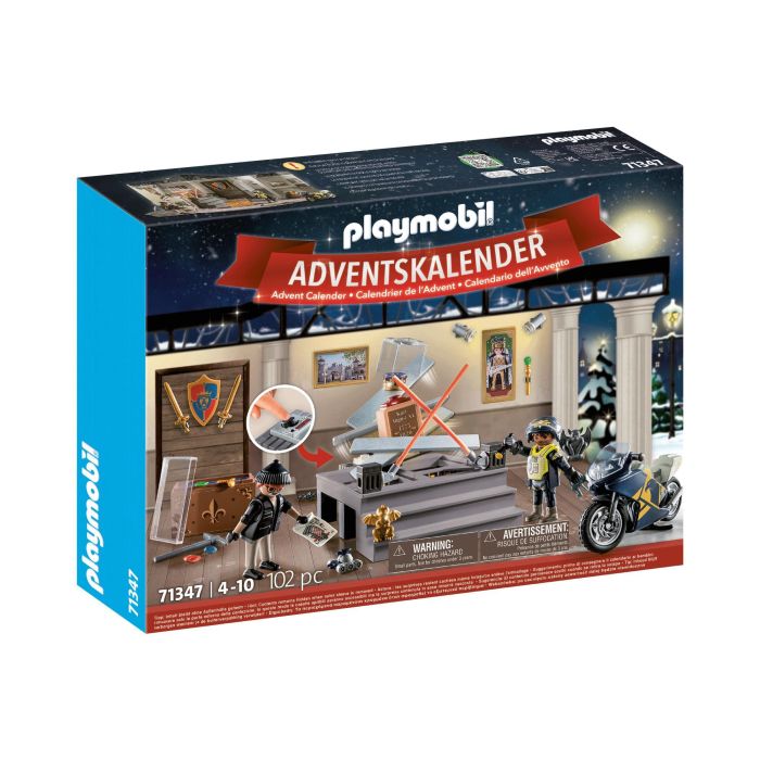 Playmobil Calendario Adviento Robo en el Museo, Diorama Navideño con Moto de Policía, para Niños +4 Años 0 Playmobil Calendario Adviento Robo en el Museo, Diorama Navideño con Moto de Policía, para Niños +4 Años 0