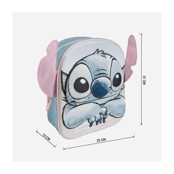 Mochila infantil 3D aplicaciones stitch 22.0 x 27.0 x 1.0 cm 4