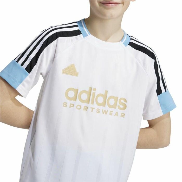 Camiseta de Manga Corta Infantil Adidas Nations Blanco 2