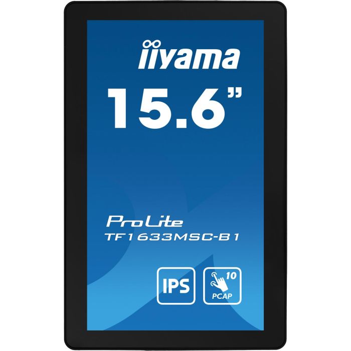 iiyama TF1633MSC-B1 Monitor Táctil 15.6" Full HD (1920x1080) IPS 5ms HDMI DisplayPort USB Negro 7