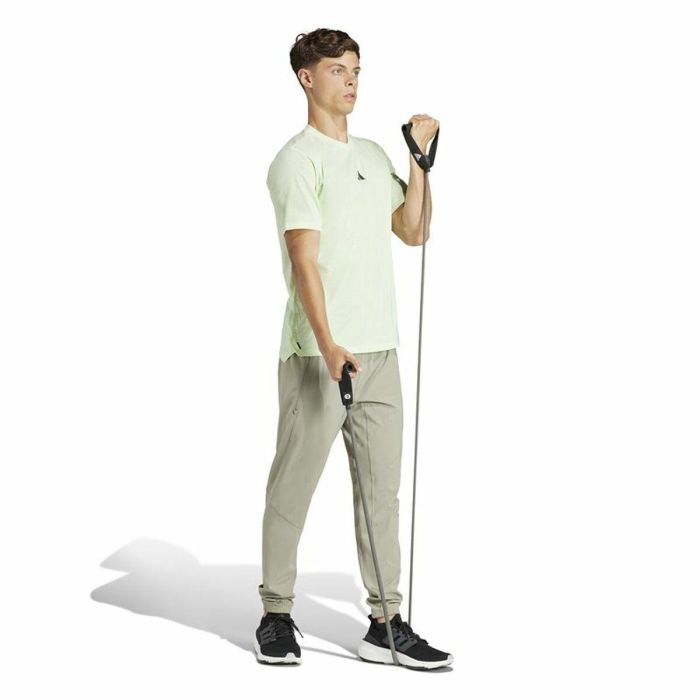 Camiseta de Manga Corta Hombre Adidas Essentials Wo Logo Verde limón 2