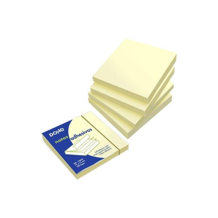 Notas Adhesivas Dohe 100H 75 X 75 Mm. Amarillo 12 unidades
