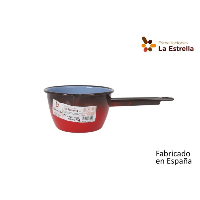 Cazo Pico 14 cm - 1.1L "Fuego" Inde (6 Unidades) Cazo Pico 14 cm - 1.1L "Fuego" Inde (6 Unidades)