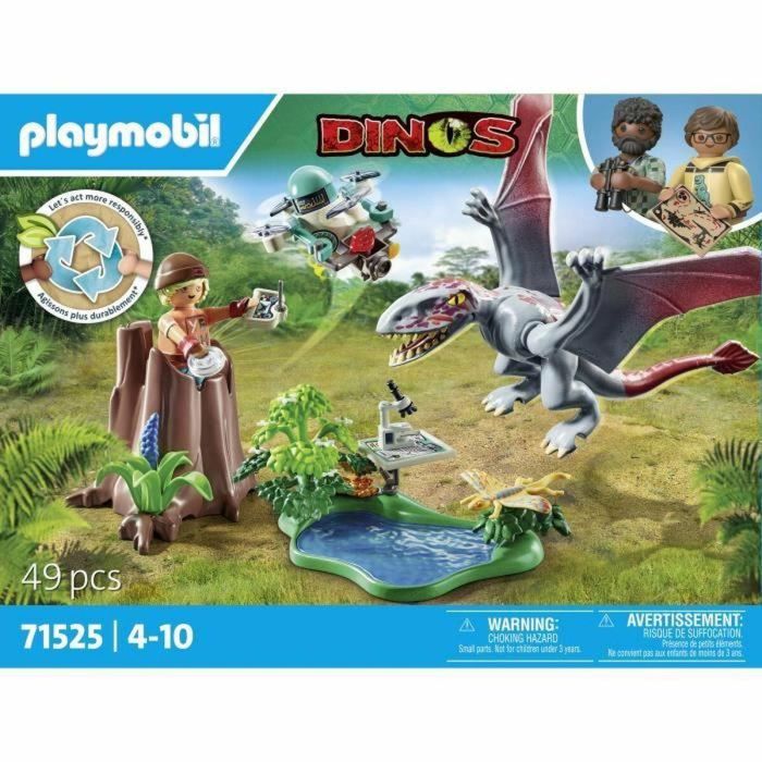 PLAYMOBIL 71525 Dron de observación con dimorfodon 1