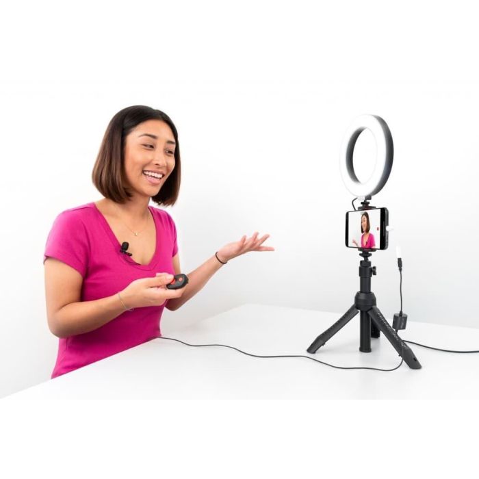 Bundle Con: Irig Mic Lav, Iklip Grip Pro Y Aro De Luz Led 1 Bundle Con: Irig Mic Lav, Iklip Grip Pro Y Aro De Luz Led 1