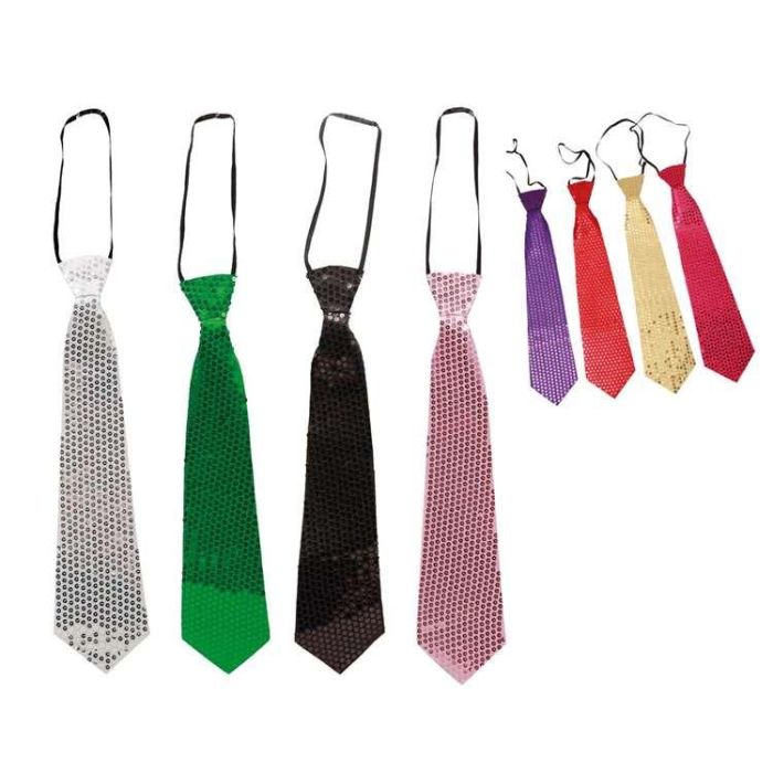 Corbata lentejuelas surt 47 cm 1 Corbata lentejuelas surt 47 cm 1