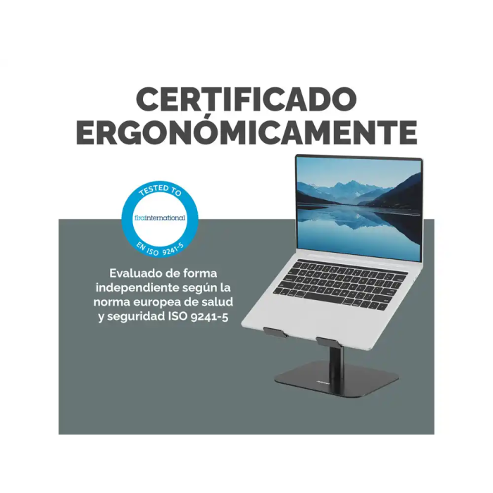 Fellowes Soporte para Portátil Aluminia Negro, Peana Ergonómica Ajustable, 280x245x65 mm 7