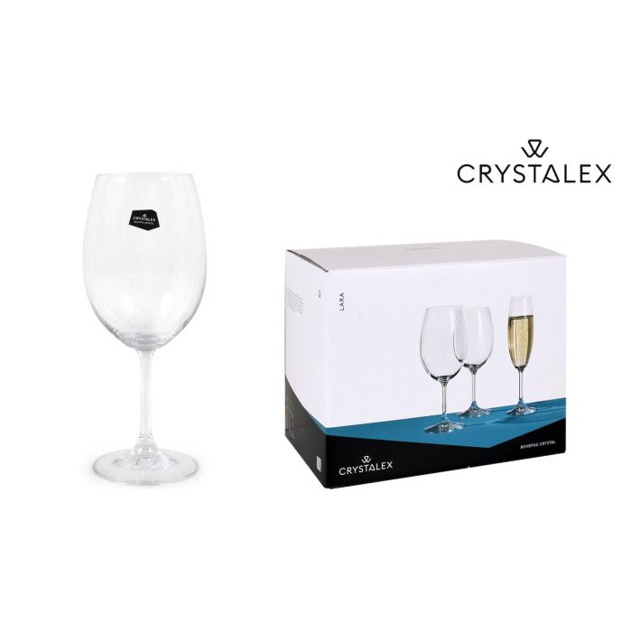 Bohemia Set de 6 Copas de Cristal Lara 450 cc (8 Cajas)