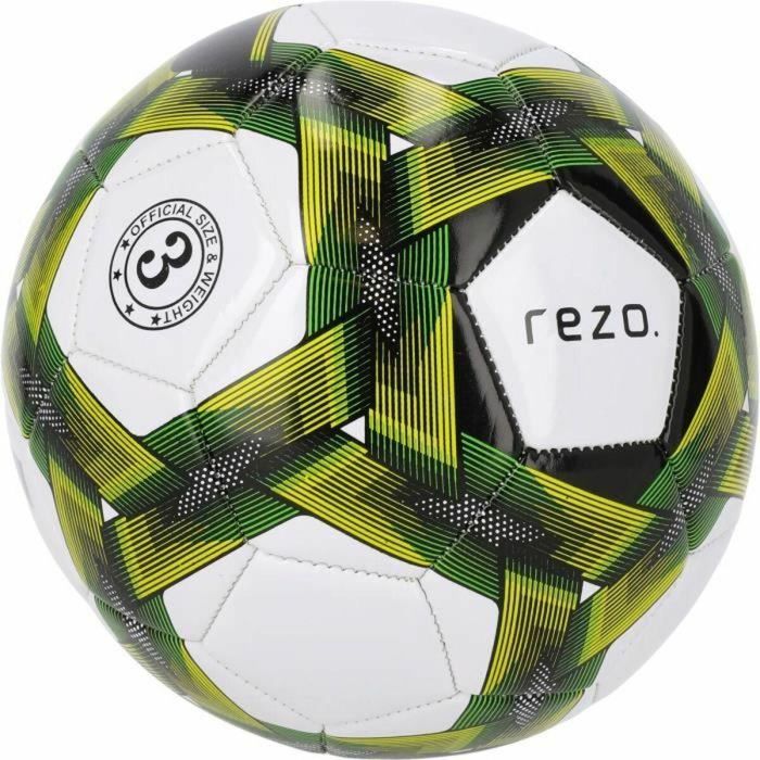 Balón de fútbol REZO PVC Talla 4 Amarillo Bicolor Resistente 2 Balón de fútbol REZO PVC Talla 4 Amarillo Bicolor Resistente 2