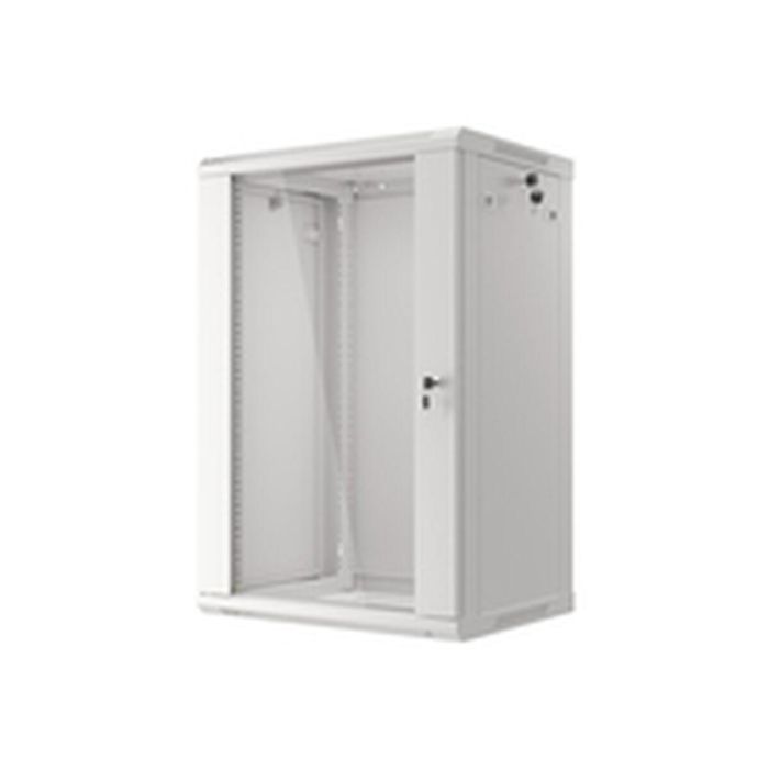 Lanberg WF01-6418-10S Armario Rack de Pared 18U, Color Gris, 60 kg de Capacidad Máxima 12 Lanberg WF01-6418-10S Armario Rack de Pared 18U, Color Gris, 60 kg de Capacidad Máxima 12