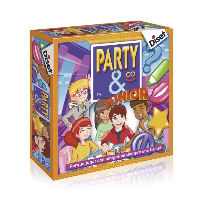 Diset Party & Co Junior 10103 Juego de Mesa Educativo Infantil en Español para +8 Años con 560 Pruebas 2