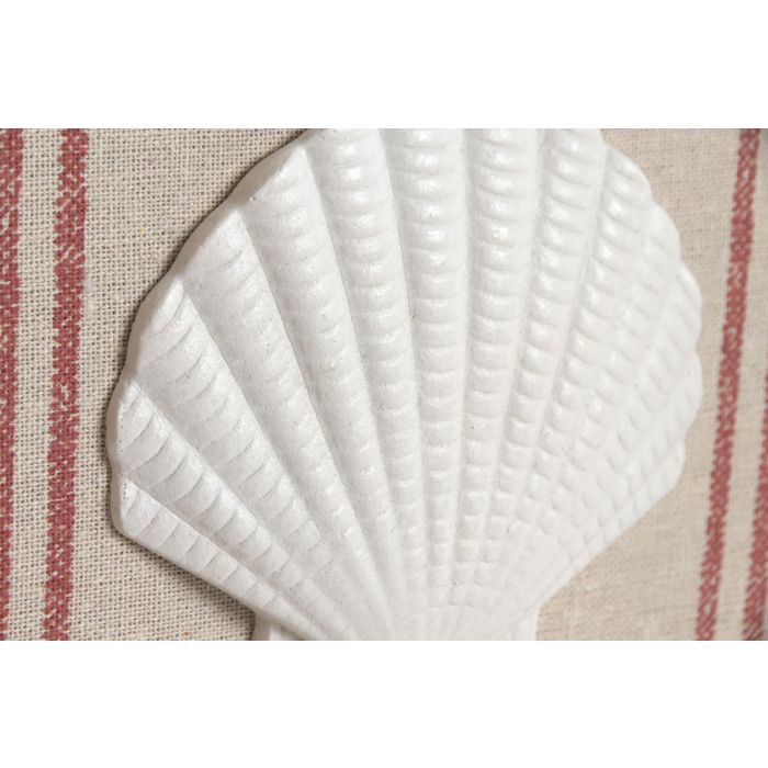 DKD Home Decor Cuadro Atlantico Beige Blanco 25 x 25 x 2.5 cm (6 Unidades) MDF Resina