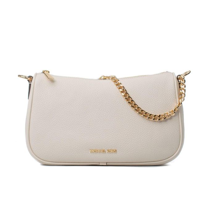 Bolso Bandolera Michael Kors Carmela Beige 27 x 17 x 8 cm Bolso Bandolera Michael Kors Carmela Beige 27 x 17 x 8 cm