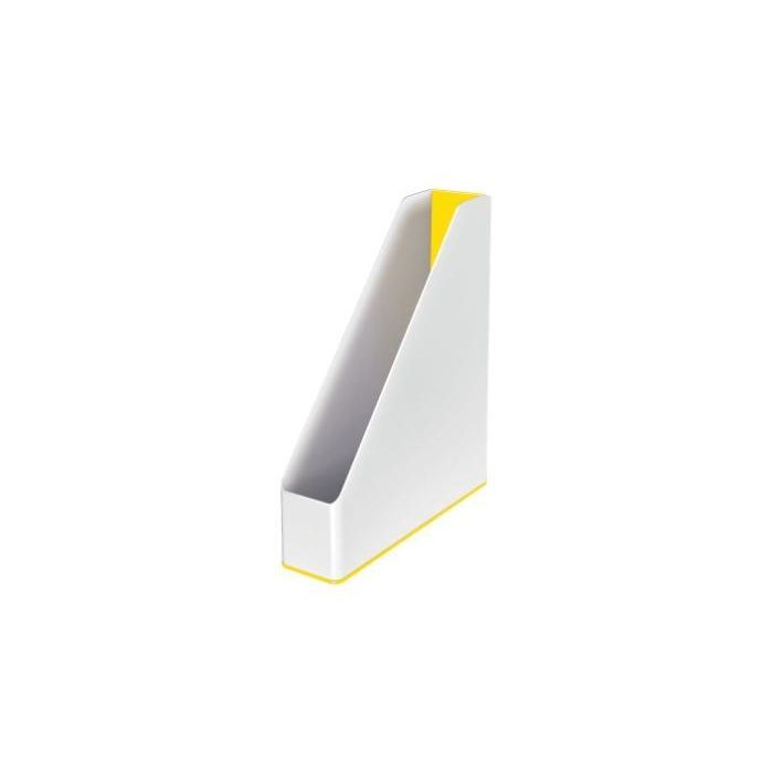 Leitz Revistero Wow Dual A4 Plástico Amarillo-Blanco Leitz Revistero Wow Dual A4 Plástico Amarillo-Blanco