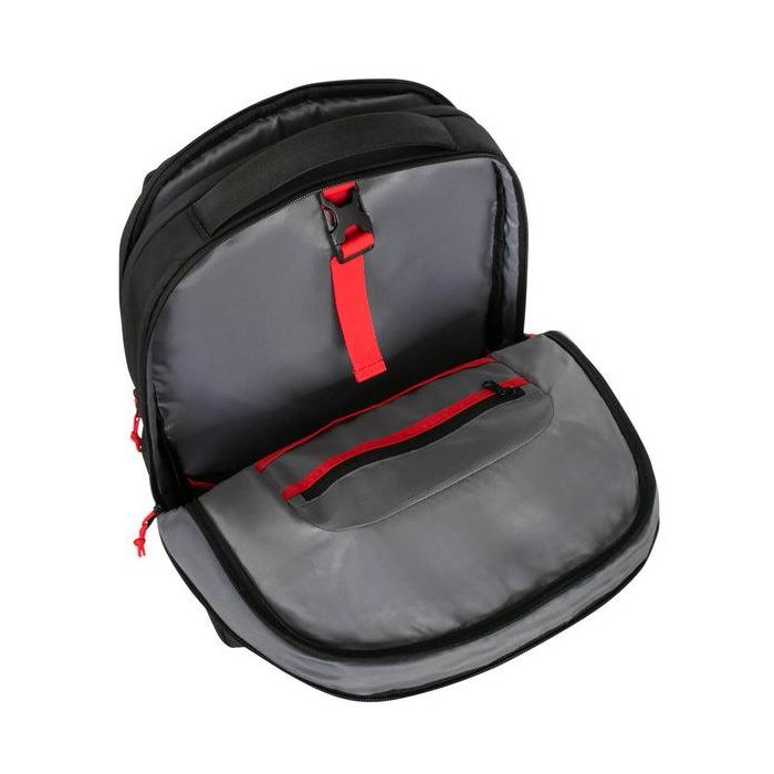 Targus Mochila para portátil Strike II de 17.3 pulgadas Negra con compartimentos para tableta, teclado y auriculares 1