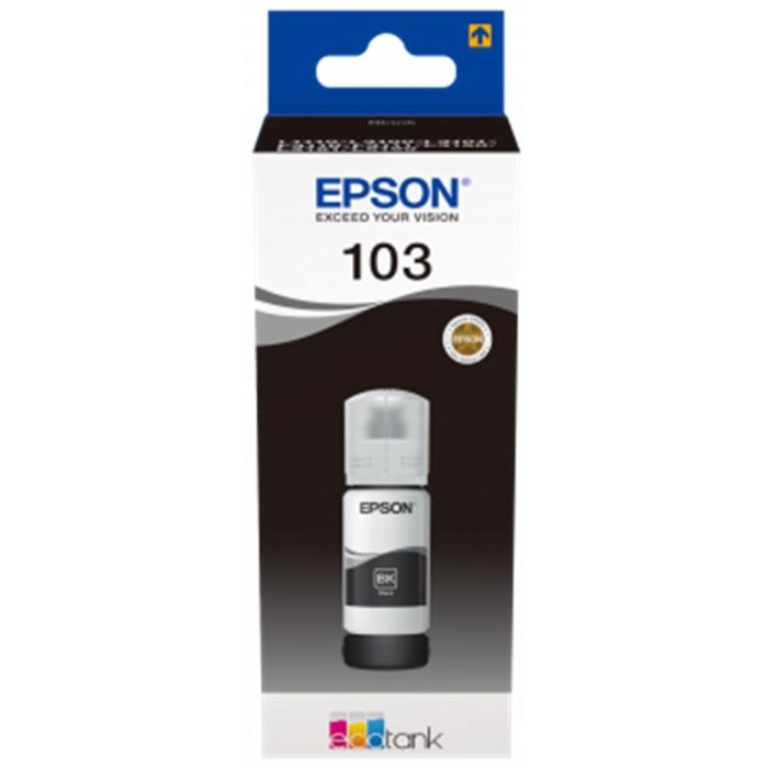 Tinta Epson Ecotank 103 L3110-3150-3151-5190 Negro Botella De 65 mL Tinta Epson Ecotank 103 L3110-3150-3151-5190 Negro Botella De 65 mL